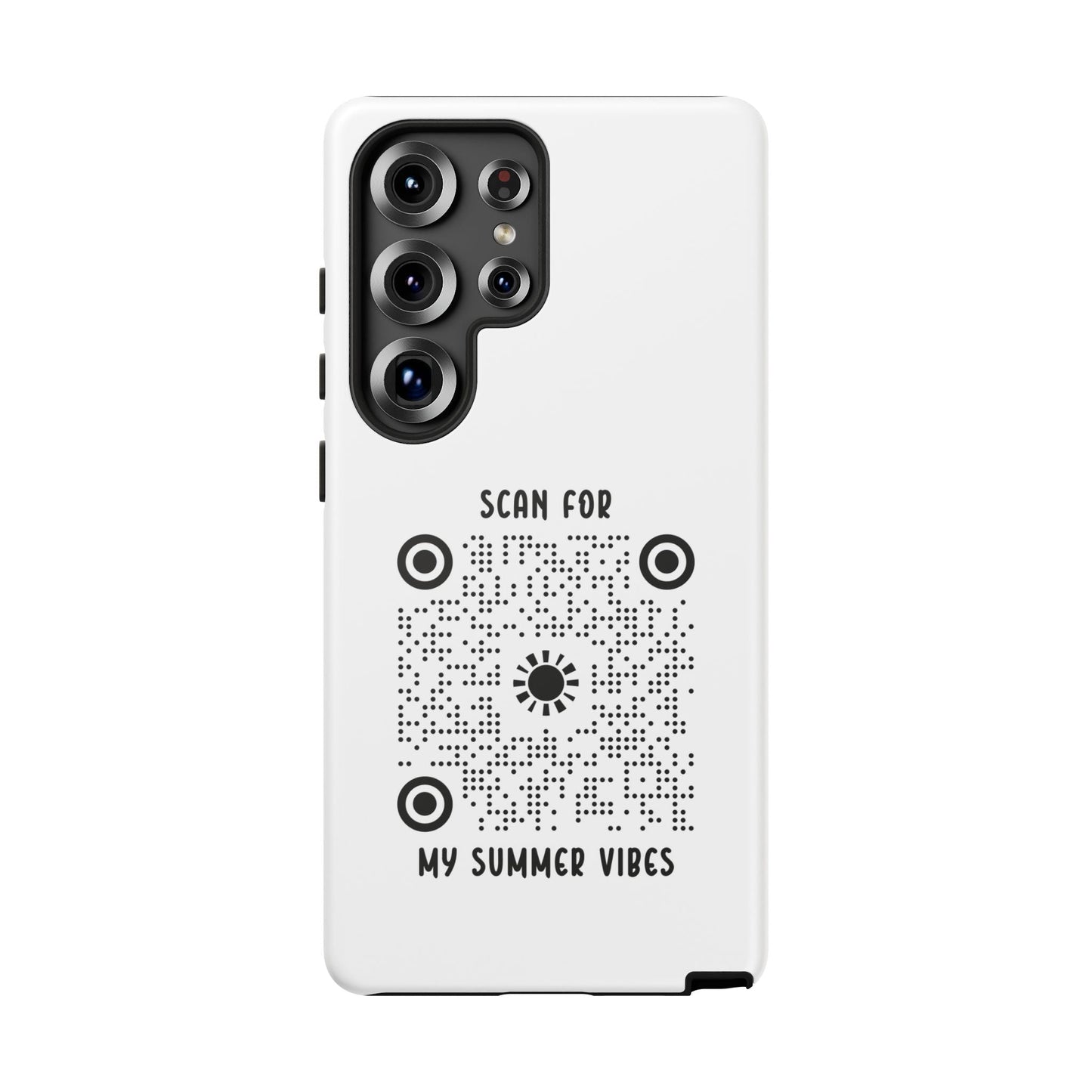 Summer – Tough Case – White – Scan for My Summer Vibes - QR NATION