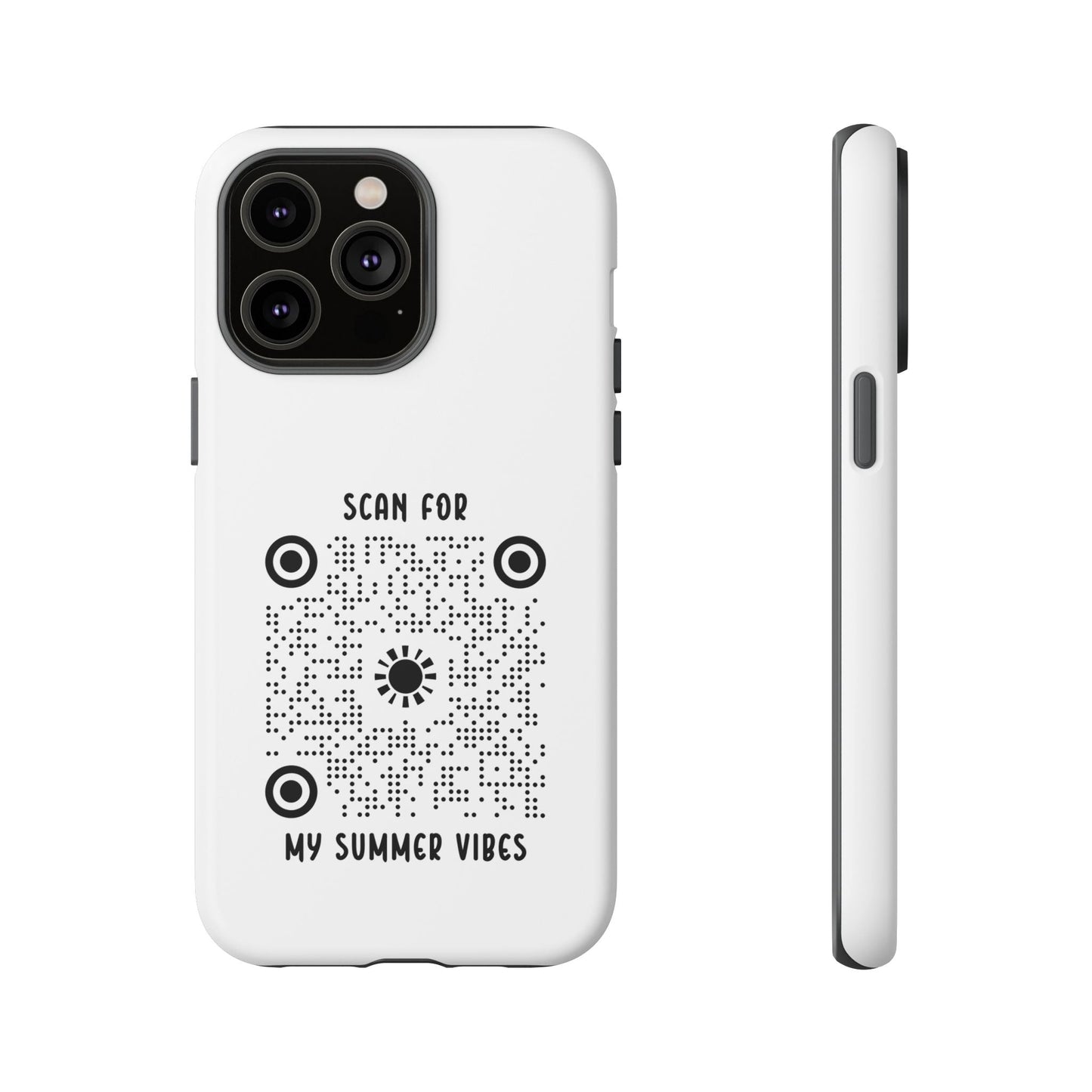 Summer – Tough Case – White – Scan for My Summer Vibes - QR NATION