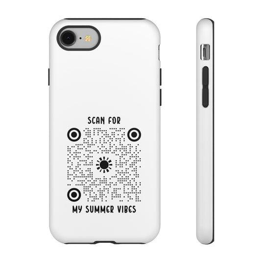 Summer – Tough Case – White – Scan for My Summer Vibes - QR NATION