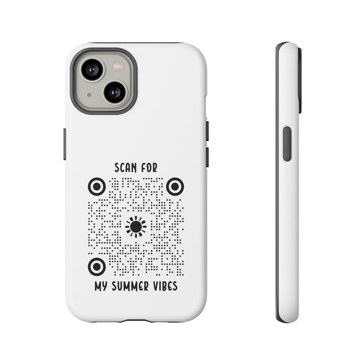Summer – Tough Case – White – Scan for My Summer Vibes - QR NATION