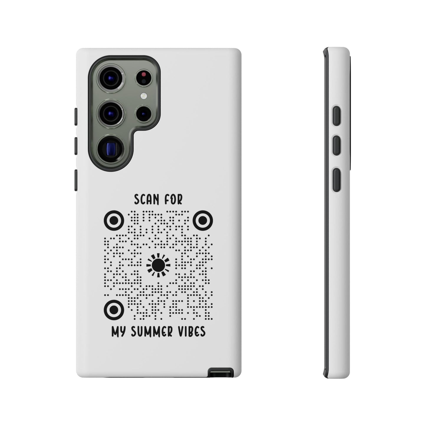 Summer – Tough Case – White – Scan for My Summer Vibes - QR NATION