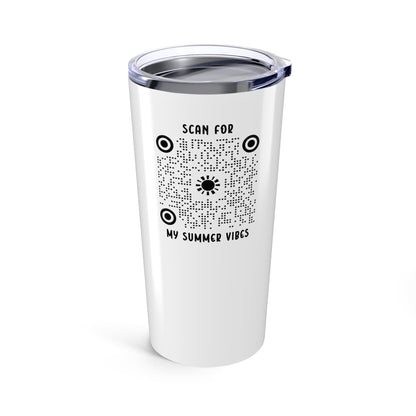 Summer – Tumbler – White – Scan for My Summer Vibes - QR NATION