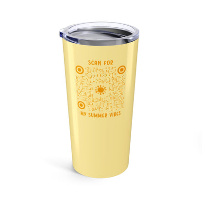 Summer – Tumbler – Yellow – Scan for My Summer Vibes - QR NATION