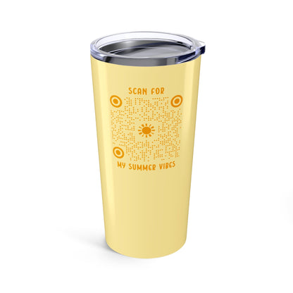 Summer – Tumbler – Yellow – Scan for My Summer Vibes - QR NATION