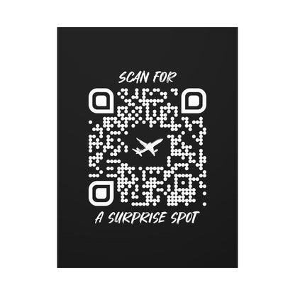 Travel – Canvas – Black – Scan for a Surprise Spot - QR NATION