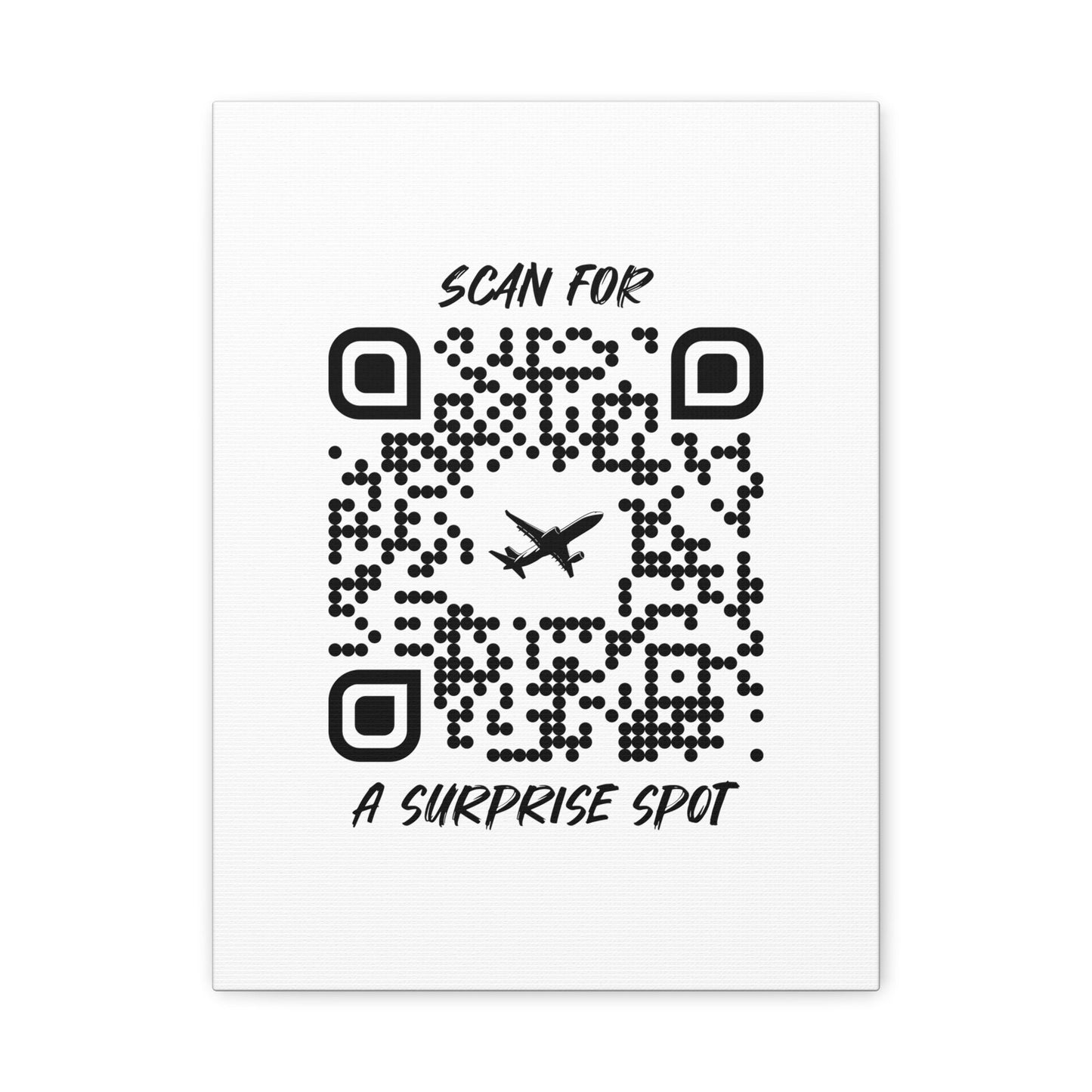 Travel – Canvas – White – Scan for a Surprise Spot - QR NATION