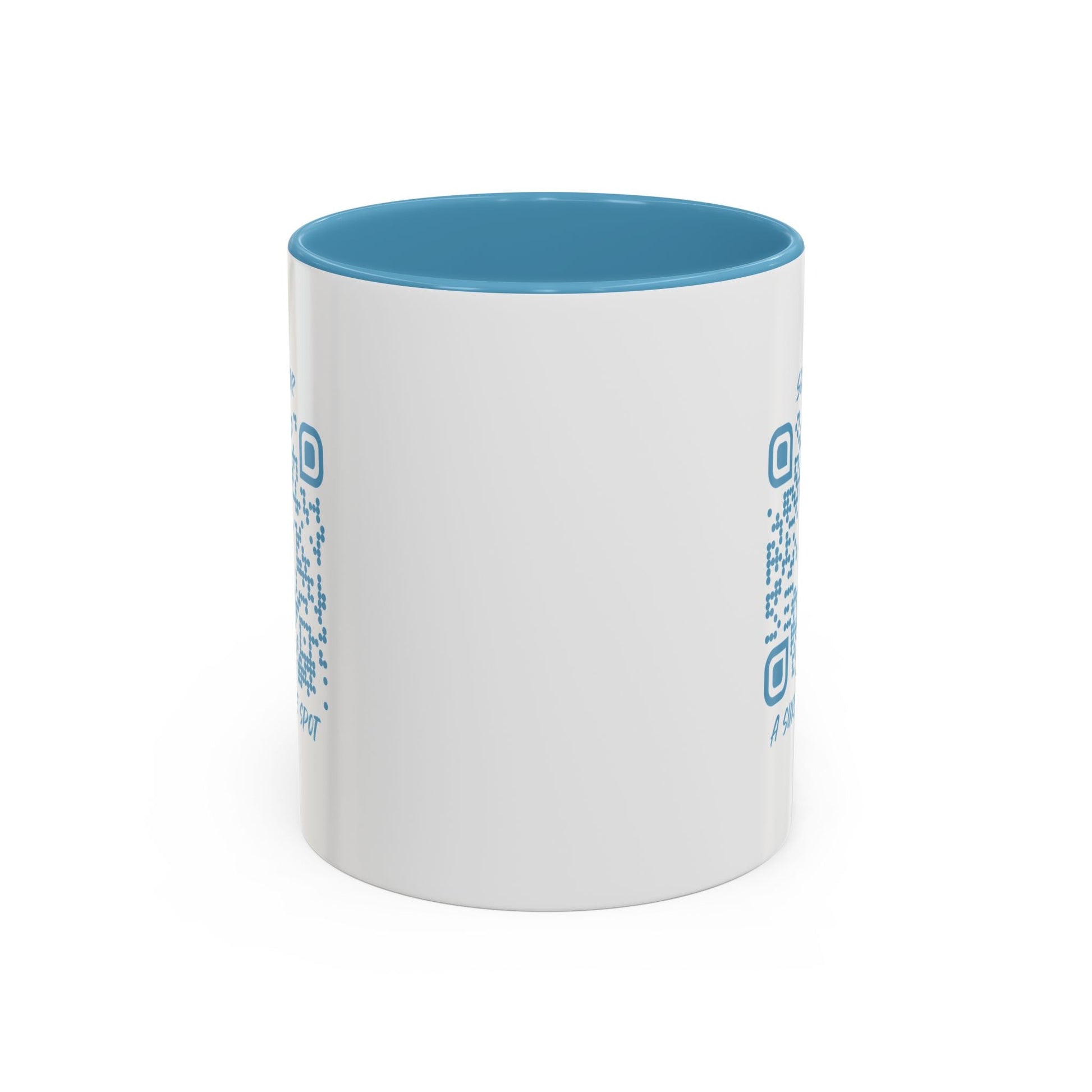 Travel – Mug – Blue – Scan for a Surprise Spot - QR NATION