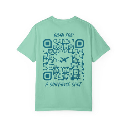 Travel – T-shirt – Scan for a Surprise Spot - QR NATION