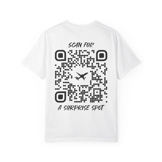 Travel – T-shirt – Scan for a Surprise Spot - QR NATION