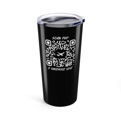 Travel – Tumbler – Black – Scan for a Surprise Spot - QR NATION