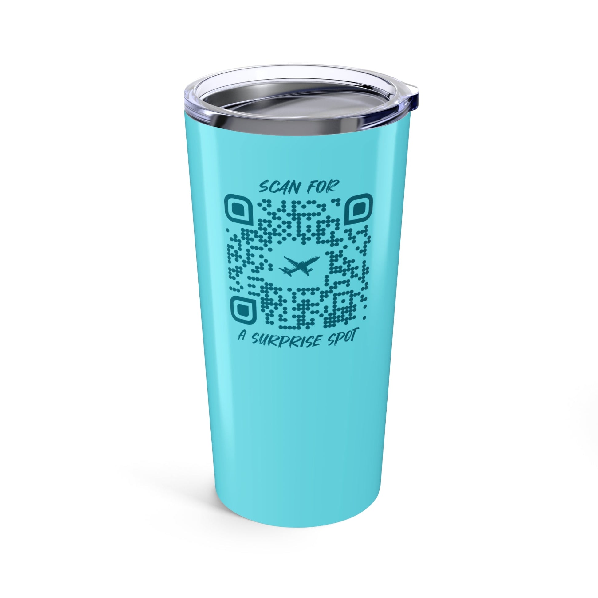 Travel – Tumbler – Blue – Scan for a Surprise Spot - QR NATION